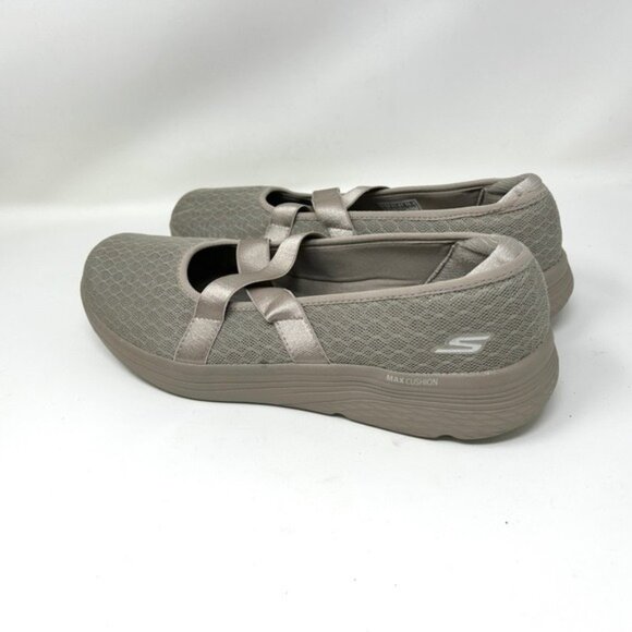 Skechers Womens Max Cushioning Lite: Breathe Easy - Size 11 Style 136722 TAUPE - Picture 5 of 12